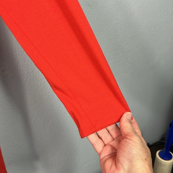 Eileen Fisher Asymmetrical Hem Scoop Neck Long Sleeve Tunic Top Small - Picture 4 of 7